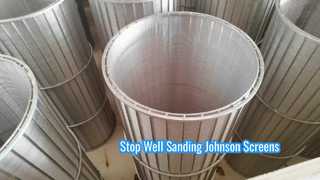 AISI 316l Johnson Vee Atıksu Tel Elek Borusu