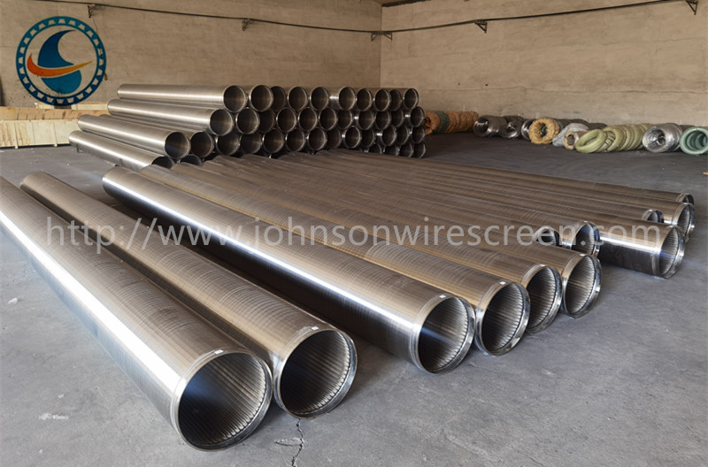 Düşük karbonlu galvanizli Johnson Tel Ekranı Su Kuyuları Kum Kontrolü için