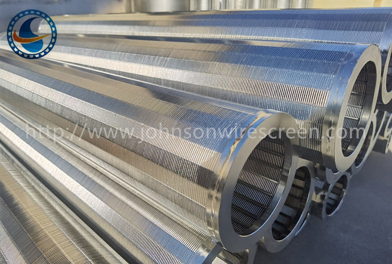 SS304 Slot 25μm Johnson Wedge Wire Screen Filter % 80'e kadar açık alan