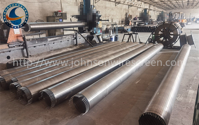 Döner ince ızgara filtreleri için tıkanmaz SS304 Wedge Wire Screen Filter