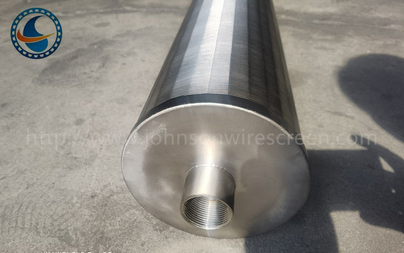 SS304 Slot 25μm Johnson Wedge Wire Screen Filter % 80'e kadar açık alan