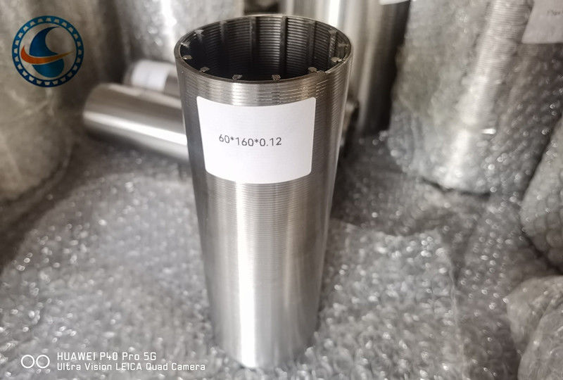 Endüstriyel Wedge Wire Screen Filter Optimal filtreleme için Vee Wire Destek Çubuğu