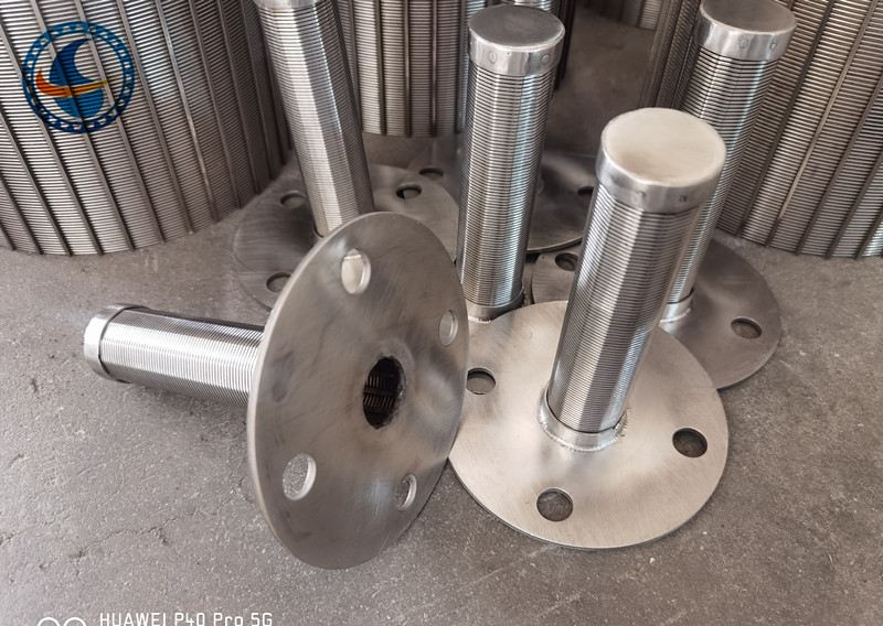 Uzun hizmet ömrü için Johnson Vee şeklindeki Wedge Wire Screen Filtresi