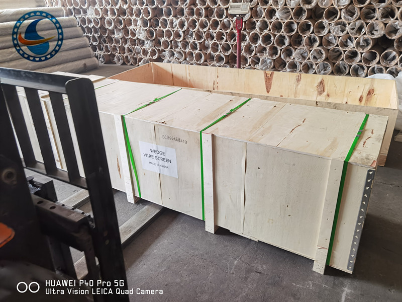 Uzun hizmet ömrü için Johnson Vee şeklindeki Wedge Wire Screen Filtresi