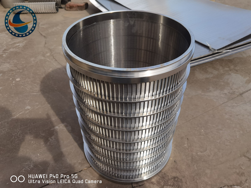 Ss 304 Koutunen Slot Wedge Screen Filter Atık su arıtma