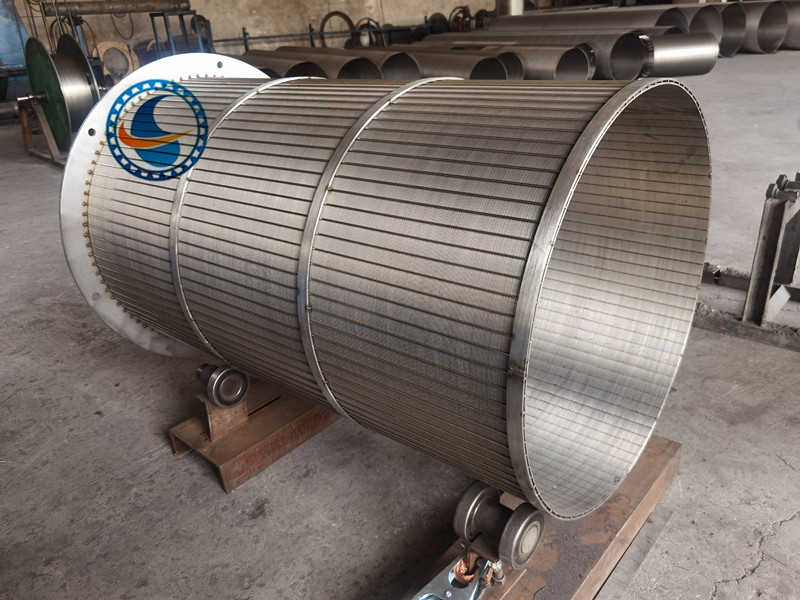Ss 304 Koutunen Slot Wedge Screen Filter Atık su arıtma