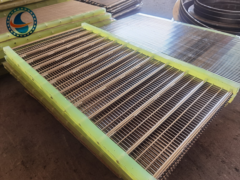 Paslanmaz Çelik 304 Slot 1.7mm Wedge Wire Screen Panel For Food Filtration