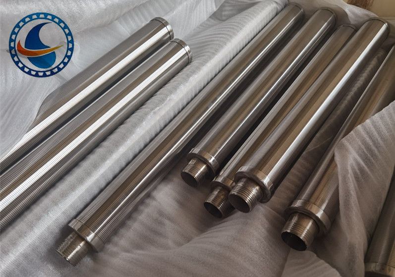 SS304 V şeklinde Profil Tel Kama Tel Ekran Filtre Borusu