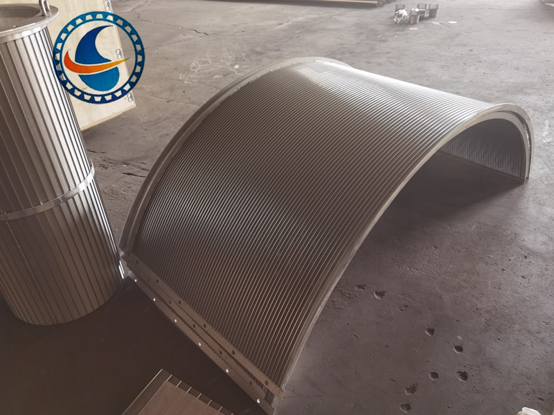 SS316L Atık su arıtma için Wedge Wire Arc Screen Filter