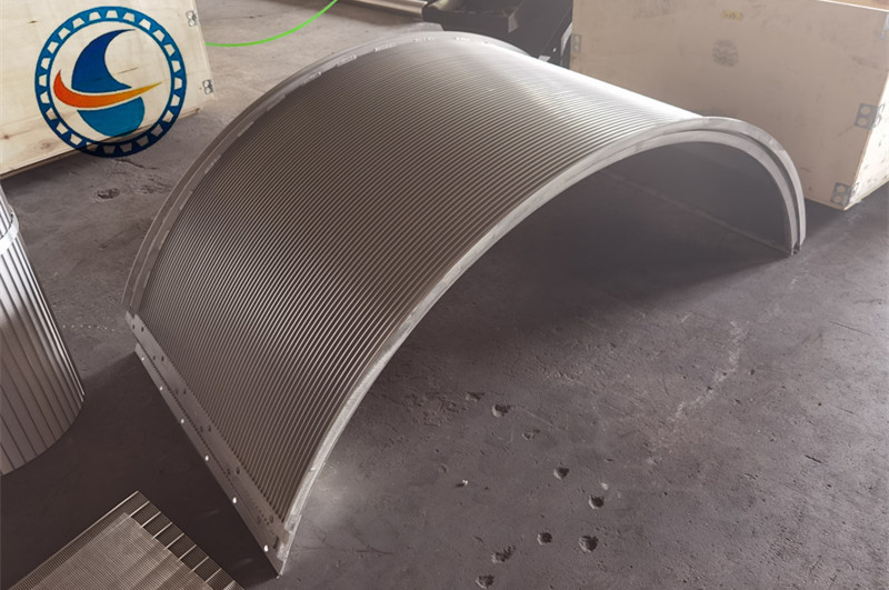 SS316L Atık su arıtma için Wedge Wire Arc Screen Filter