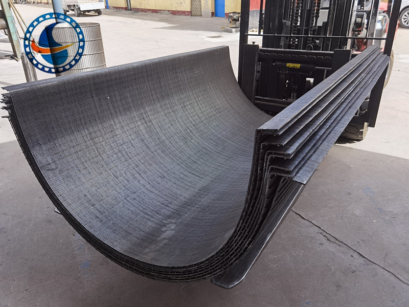 Atık su arıtma için düşük karbonlu wedge wire arc ekran filtre