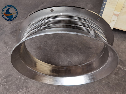 Metal Talaş Santrifüjleri için 523mm Paslanmaz Çelik 304 Kama Hasır Ekran