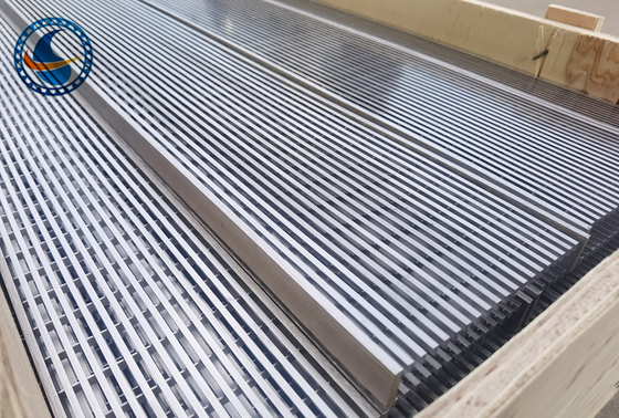 Düz Izgara Kama Tel Ekran Paneli Paslanmaz Çelik 316l 3mm Yuva