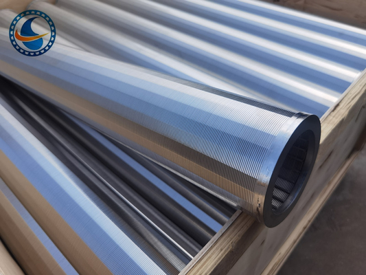 Uzun hizmet ömrü için Johnson Vee şeklindeki Wedge Wire Screen Filtresi