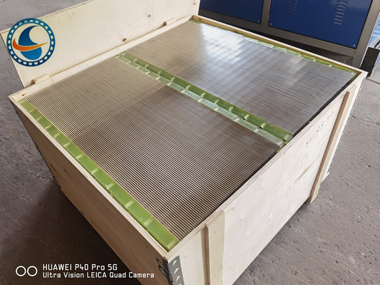 Endüstriyel filtreleme için sarılmış Ss 304 Wedge Wire Screen Panel
