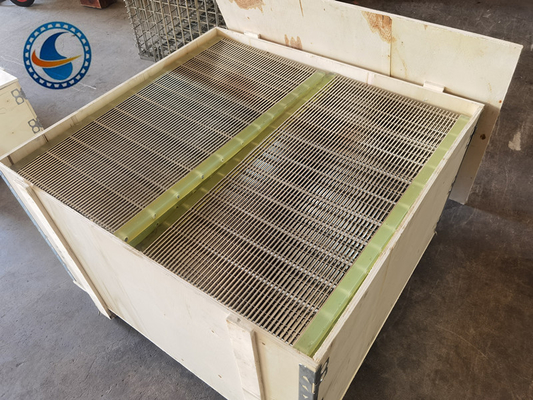 Paslanmaz Çelik 304 Slot 1.7mm Wedge Wire Screen Panel For Food Filtration