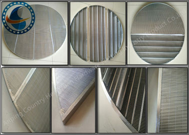 Petrokimya için 25-1200mm Çap Kaynaklı Kama Tel Ekran Panelleri