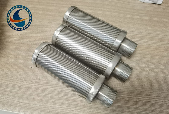 SS304 Çubuk Temelli Sürekli Slot Wedge Tel Ekran borusu