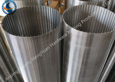 V Şekilli Tel Sarılmış Ekran Paslanmaz Çelik Yuvarlak Yuva Tüpü 29-1200mm Çap