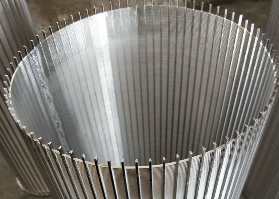 Yüksek Hassasiyetli Döner Elek Tambur Filtresi V Tel Sarma Ekranı 316 Sınıf