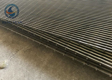 Profesyonel V Kama Hasır Plaka / Johnson Screen Mesh 3 * 4.6 Mm Destek Çubuğu