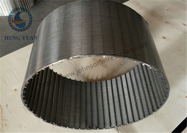 Yüksek Filtrasyon Ss 304 Johnson Tel Ekran V Şekilli 0.25mm Yuva