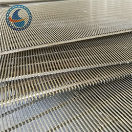 Katı Sıvı Ayırma için Ss 304 0.7mm Yuvalı Kama Tel Ekran Panelleri