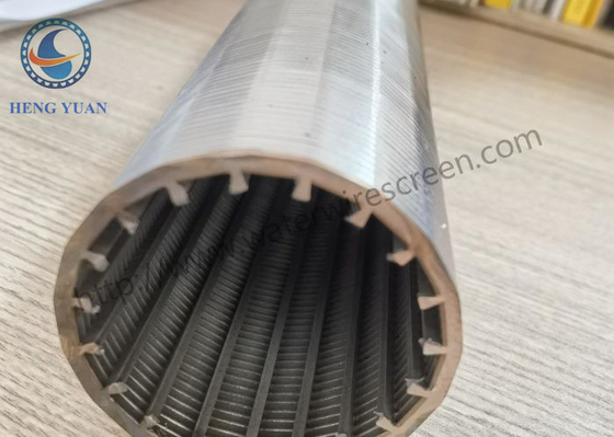 Eleme için Yuva 60 Johnson Tel Ekran Kama Şekilli Filtre Elemanı