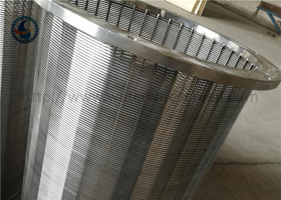 Silindir Filtre Johnson Wedge Tel Ekranlar Foti Yuvası 0,5 Mm Paslanmaz Çelik