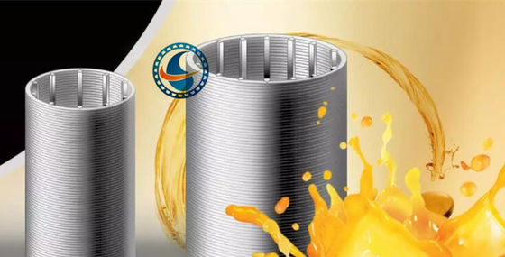 Sıvı İçin Özelleştirilmiş 89mm Paslanmaz Çelik Vee Tel Filtre Ekranı